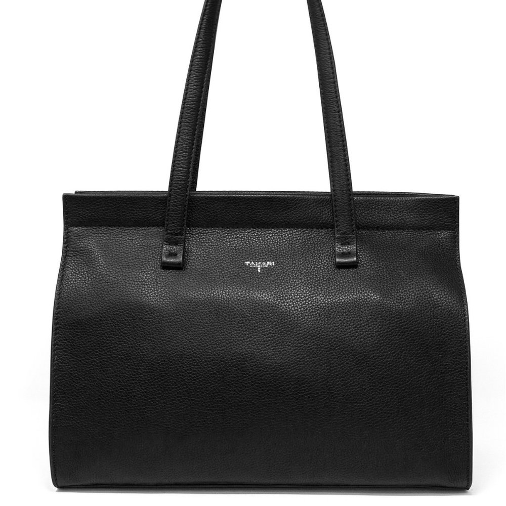 SOLD ❤️ T Tahari Sienna Leather Tote - Black